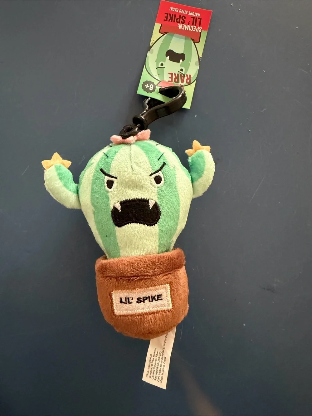 Plantz In A Box Lil' Spike plush clip-on
